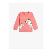 Koton 4WMG10023AK Pembe Bebek Sweatshirt