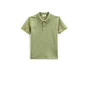 Koton 750 Erkek Çocuk Yeşil Basic Polo Yaka Kısa Kollu Düğme Detaylı T-shirt