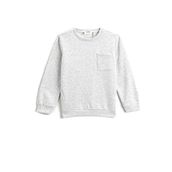 Koton KRM Erkek Çocuk Basic Uzun Kollu Bisiklet Yaka Açık Gri Sweatshirt