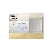 Koza %100 MDF Bohem Duvar Çatılı Mega Bebek & Çocuk Odası Takımı