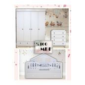 Koza %100 MDF Stella Beyaz Mega Duvar Çatılı Bebek&çocuk Odası Takımı