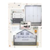 Koza %100 MDF Stella Mega Duvar Çatılı Bebek&Çocuk Odası Takımı