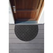 Koza Home Step Yarım Ay Dış Kapı Paspası Siyah Pvc 45x70 462709 Siyah
