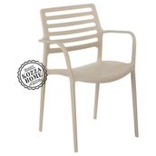 Kozza Home PP338 Lixa Kollu Bej Bahçe Sandalye