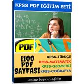 KPSS Hazırlık Eğitim Seti 1100 Sayfalık PDF Kitabı Enine Boyuna Eğitim