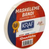 Kraf 12 mm x 40 m Maskeleme Bandı