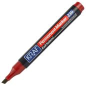 Kraf 230 Kırmızı Permanent Marker Kesik Uç Kalem