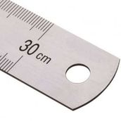 Kraf 30 cm İnch Ölçülü Çelik Cetvel
