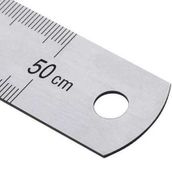Kraf 50 cm İnch Ölçülü Çelik Cetvel
