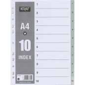 Kraf A4 1-10 Rakam Ayraç