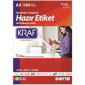 Kraf KF-2000 210x297 mm Lazer Etiker