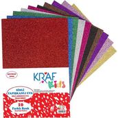 Kraf Kids Simli Yapışkanlı Eva 50 x 70 cm Karışık 10 Renk