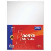 Kraf Kristal A4 Poşet 100'lü Dosya Şeffaf