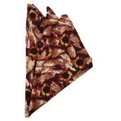 Kravatkolik SPS210 Bordo Motif Baskılı İpek Mendil