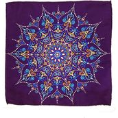 Kravatkolik SPS576-83 Mor Motif Desen Erkek Cep Mendili