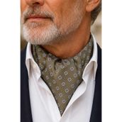 Kravatkolik Vizon Küçük Desen Ascot Kravat K687