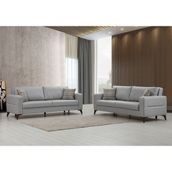 Kristal 3+3 Koltuk Takımı Açık Gri