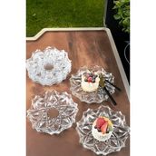 Kristal Kesim 6'lı Pasta Tabağı 20,5 cm