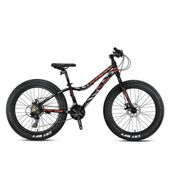 Kron FXC 500 Fat Bike MD 24 Jant 13 cm Kadro 21 Vites Siyah Sarı Dağ Bisikleti