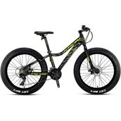 Kron FXC 500 Fat Bike Mekanik Disk 24 Jant Profesyonel Siyah Sarı Dağ Bisikleti