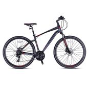 Kron TX150 28 Jant 24 Vites 51 cm V Fren Mat Siyah Kırmızı Füme Şehir Bisikleti