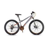 Kron Vortex 4.0 24 Jant 21 Vites Mekanik Disk Çelik Füme Turuncu Vitesli Çocuk Bisikleti