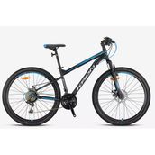 Kron Vortex 4.0 24 Jant 21 Vites Mekanik Disk Çelik Siyah Turkuaz Vitesli Çocuk Bisikleti