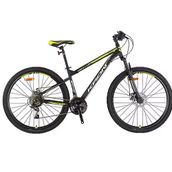 Kron Vortex 4.0 V Fren 29 Jant 21 Vites 18" Mat Siyah Neon Sarı Gri Dağ Bisikleti