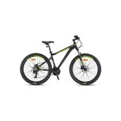 Kron XC 100 24 Jant 21 Vites Hidrolik Disk Fren Mandallı Vites Kolları Full Shimano Mat Siyah Gri Neon Sarı Dağ Bisikleti