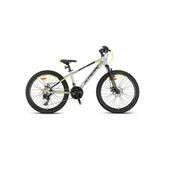 Kron XC 75 24 Jant 21 Vites V Fren Vitesli Full Shimano Sistem Mat Gri-Siyah Neon Sarı Dağ Bisikleti