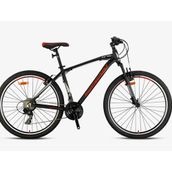 Kron XC 75 27.5 Jant 18 Kadro V-Fren 21 Vites Siyah Neon Kırmızı Dağ Bisikleti