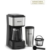 Krups 3'ü 1 Arada Gümüş Filtre Kahve Makinesi - Standart