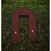 KSK 1274856 Karşıyaka Yeşil Kırmızı Şeritli Unısex Dokuma Atkı