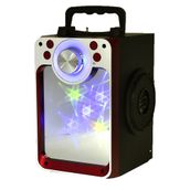 KTS 822S Ledli Kumandali Siyah Bluetooth Hoparlör