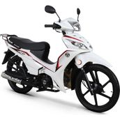 KUBA Kuba Ege 50 cc Beyaz Motorsiklet 4 Zamanlı Tek Silindir Yarı Otomatik