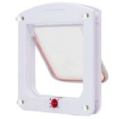Kudi 4 Yollu Beyaz 22x20x3 cm Kedi Köpek Kapısı