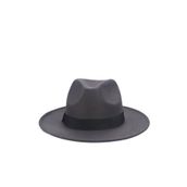Külah Erkek Fötr Fedora Şapka, Antrasit