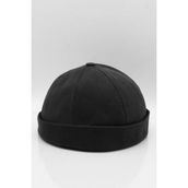 Külah Erkek Hipster Premium Cap Siyah Docker Şapka - Standart