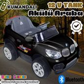 Kumandalı Bmw Akülü Araba Siyah - Kumandalı 12 Volt Tek Kişilik Akülü Araba Akülü Jeep - Tx5 Sport Akülü Araba