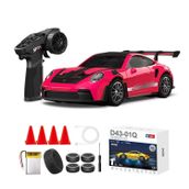 Kumoyu 1:43 Profesyonel Mini Drift RC Araba 911 4WD 15 KM/H Hız Metal Alaşım Gövde EPS Stabilizasyonu Tam Orantılı Çift Modlu LED Uzaktan Kumandalı Oyuncak Araç