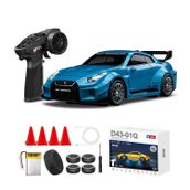 Kumoyu 1:43 Profesyonel Mini Drift RC Araba GTR 4WD 15 KM/H Hız Metal Alaşım Gövde EPS Stabilizasyonu Tam Orantılı Çift Modlu LED Uzaktan Kumandalı Oyuncak Araba