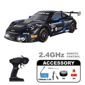 Kumoyu Uzaktan Kumandalı Drift Yarış Arabası 91602P-2-1:12 Ölçek, 4WD Dört Çeker, 30 Km/S Hız, 2.4 GHz Işıklı RC Drift Aracı Siyah Mavi