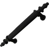 Kumru Düz Kulp Mat Siyah 224 mm Dolap Vestiyer