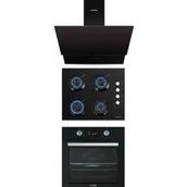 Kumtel KO-40 TAHDF-B66-SF2 DDT-DA6-835 Siyah 3'lü Ankastre Set