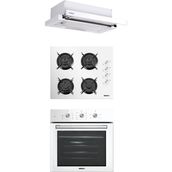 Kumtel KO-40TAHDF - B66 - SF2 MT - DS6-905W Beyaz 3'lü Ankastre Set
