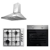 Kumtel KO-B66S2 - KO-410 BF - KO-DP6X İnox Ankastre Set