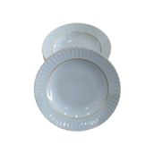 Kütahya Porselen 6 Adet Sedef Yaldızlı Yemek Tabağı 22 Cm
