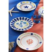 Kütahya Porselen Bone Costa Mare 6 Parça 21 cm Servis Tabağı