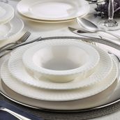 Kütahya Porselen Bone İron 24 Parça Yemek Takımı
