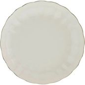 Kütahya Porselen Bone Luz Altın File Çukur Tabak 20CM Tekli - 20 cm